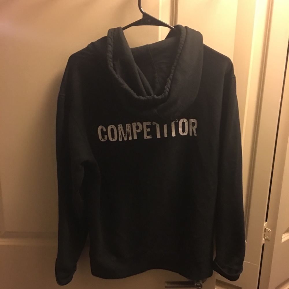 Black fitness competitor hoodie! Size small